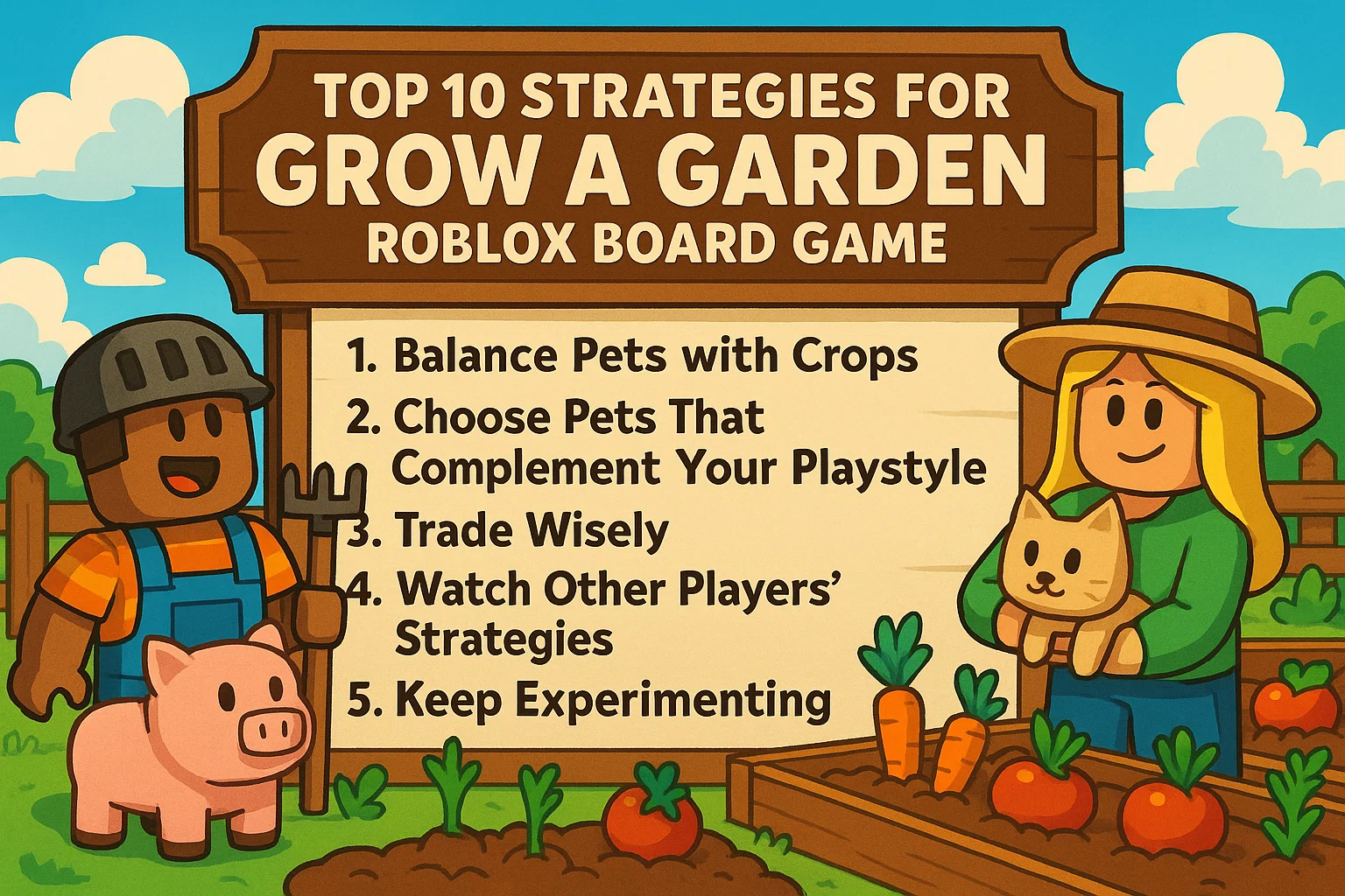 Top 10 Strategies for Grow a Garden Roblox Board Game