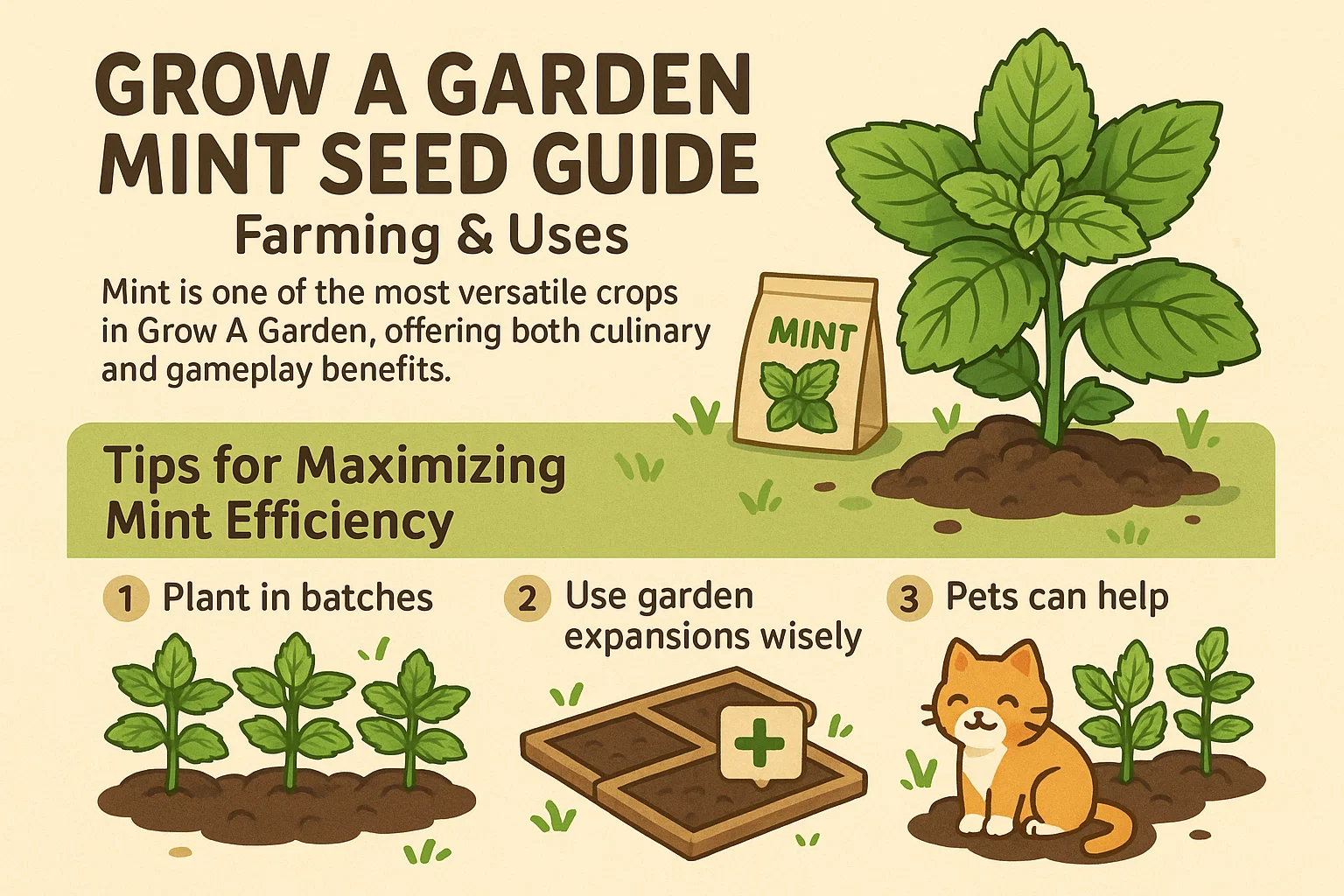 Grow A Garden Mint Seed Guide: Farming & Uses
