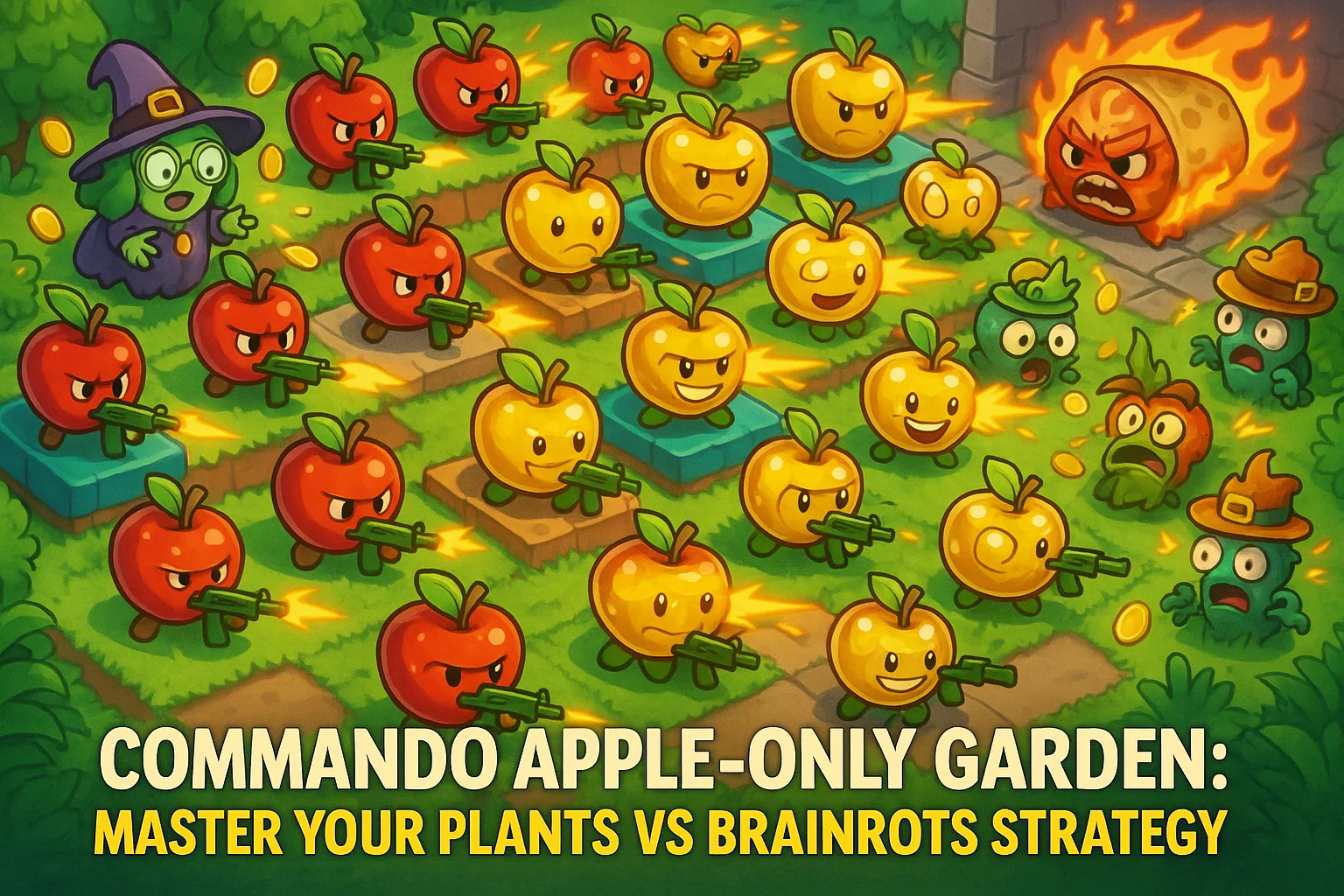 Commando Apple Only Challenge: Mastering the Early Game in Plants Vs Brainrots