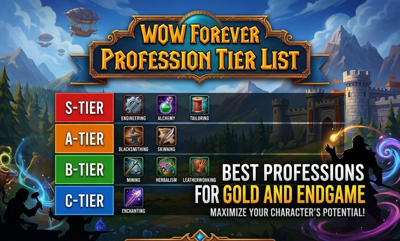 WoW Forever Profession Tier List Best Professions for Gold and Endgame