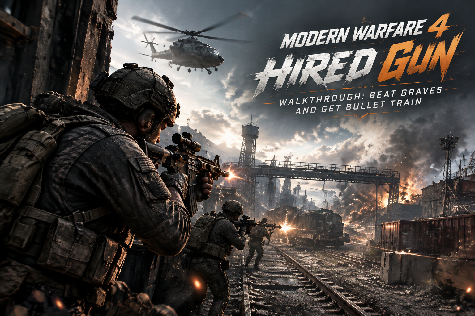 Modern Warfare 4 Hired Gun Walkthrough: Beat Graves and Get Bullet Train